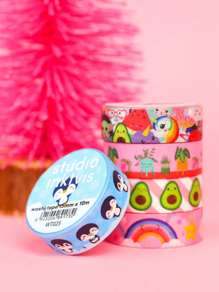 Studio Inktvis - Washi Tape Kawaii Unicorn, Yoda, etc.
