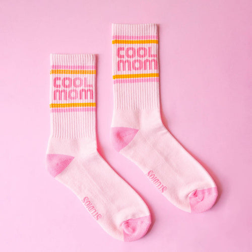Sunshine Studios Ribbed Crew Socks - Cool Mom