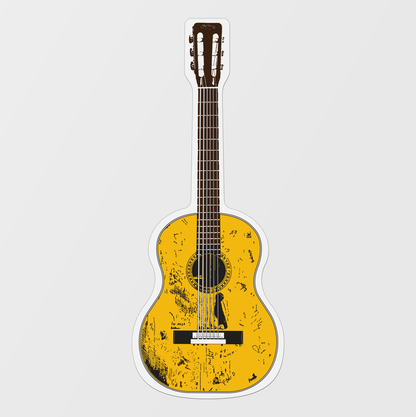 Sweet Bippy Press - Guitar Sticker Sheet - Willie Nelson