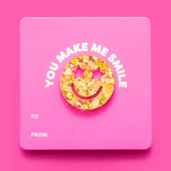 Taylor Elliott Designs - Smiley Confetti Pin Card