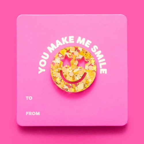 Taylor Elliott Designs - Smiley Confetti Pin Card