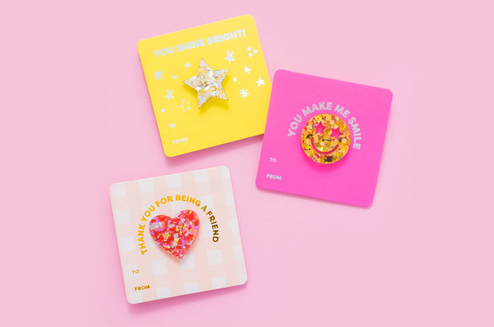 Taylor Elliott Designs - Smiley Confetti Pin Card
