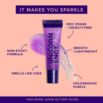 Unicorn Snot - Glitter Lip Gloss - Orchid