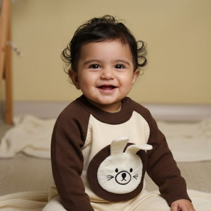 Winter Warm Woollen Full Sleeve Sweater For Baby | Bunny | Pack of 1