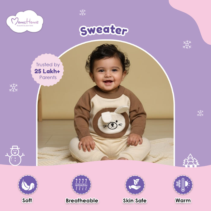 Winter Warm Woollen Full Sleeve Sweater For Baby | Bunny | Pack of 1