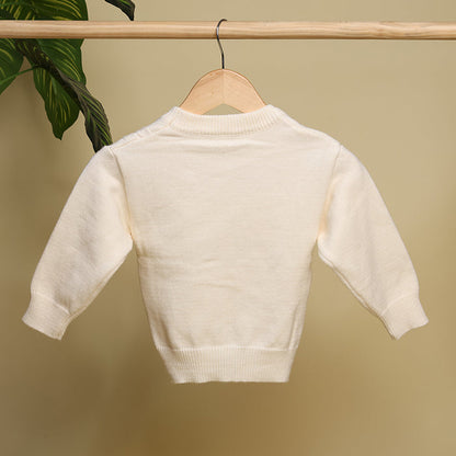 Winter Warm Woollen Full Sleeve Sweater For Baby | Flower | Pack of 1