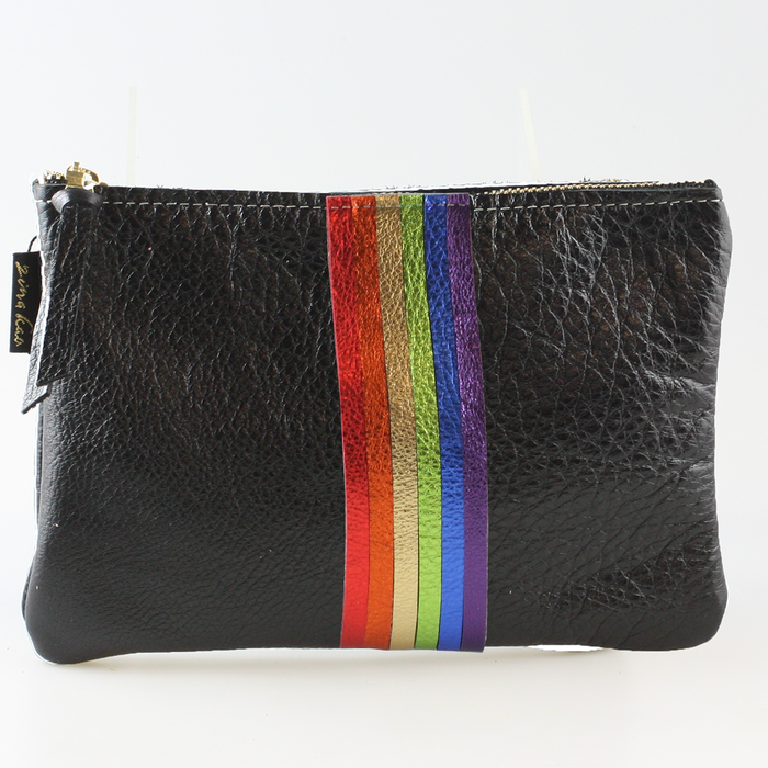 Zina Kao - The Thin Rainbow Carter Metallic Clutch - Gold